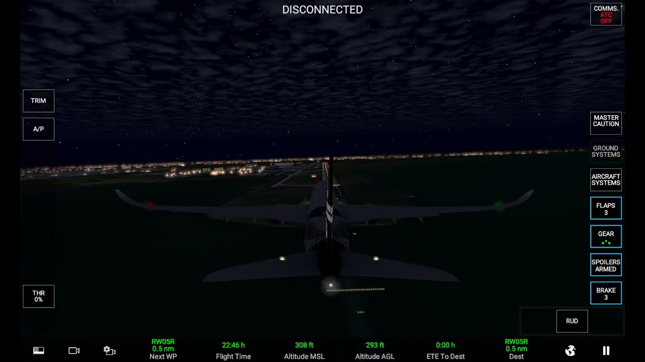 Landing at Auckland New Zealand (NZAA) [RW05] [Gate M1] 