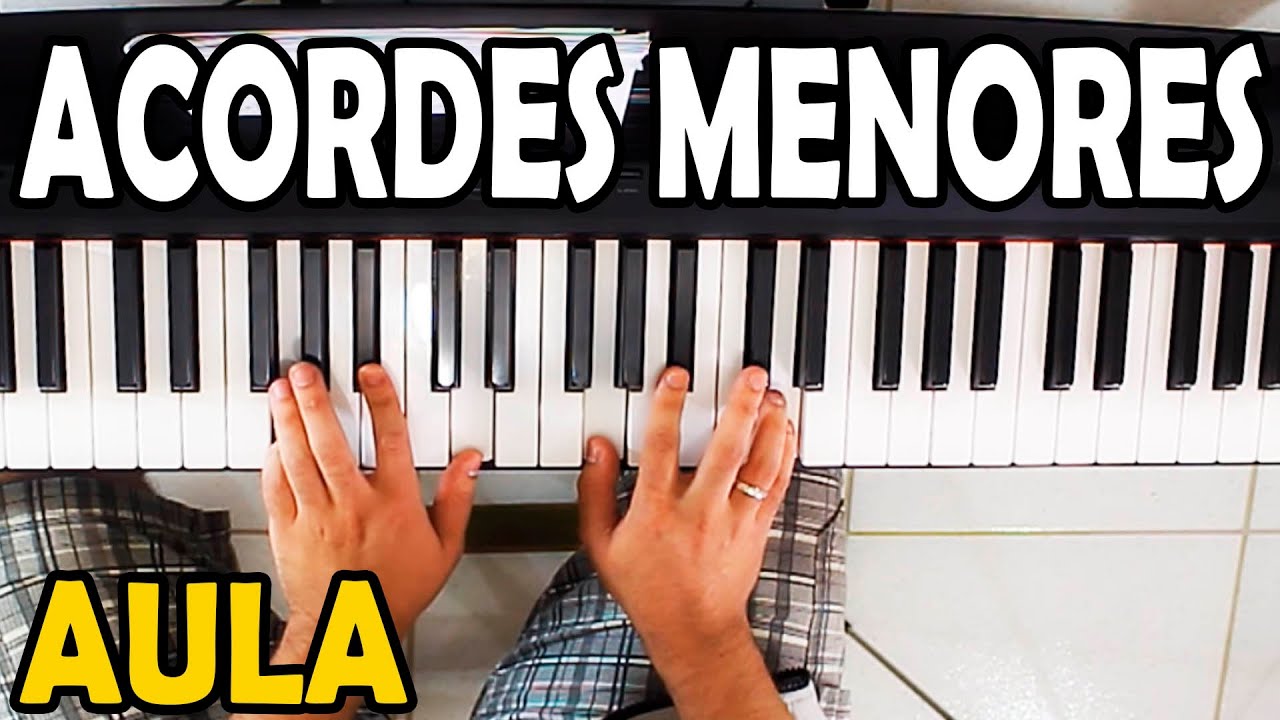 Aula de Teclado 11 Acordes Menores Muitas dicas (iniciantes)
