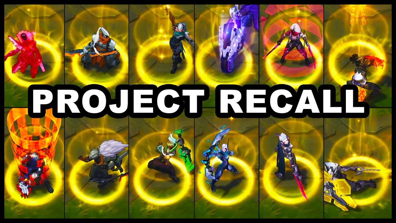 All PROJECT Skins Recall Animations 12 Skins 2017 (League of Legends)