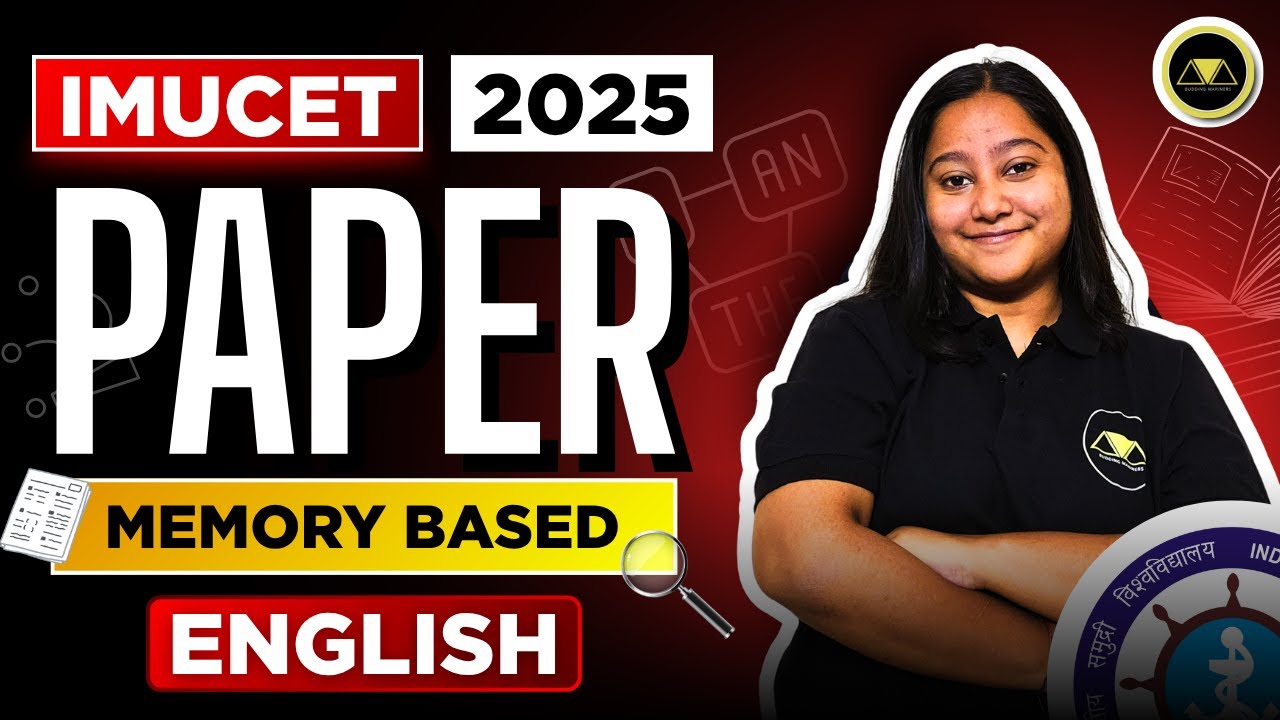 IMUCET 2025 English Paper Solution Discussion and Answer Key | Memory Based |Accurate Solutions