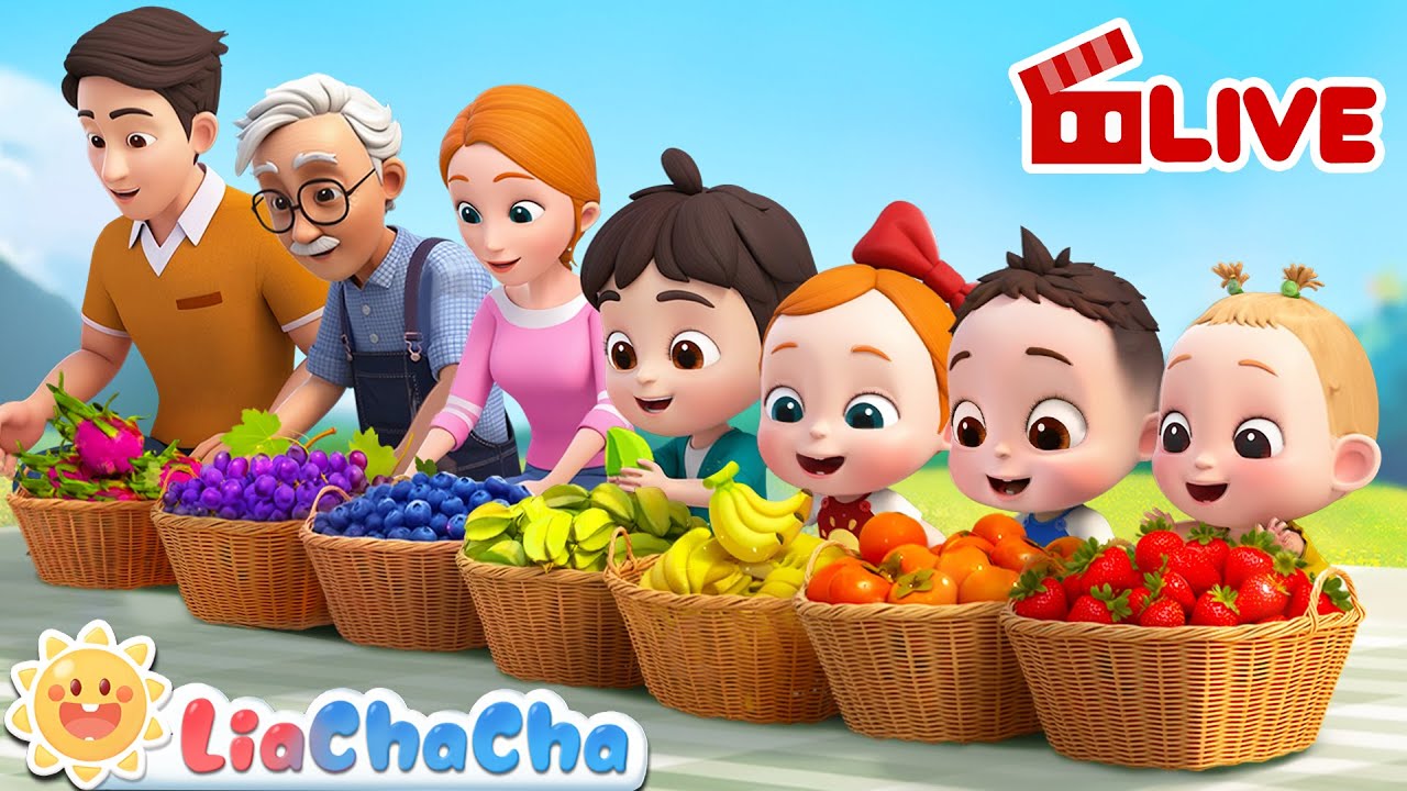 🔴Sharing Fruit SongㅣCardboard Baby, Johny Johny | Toddler Songs & Preschool Learning | LiaChaCha