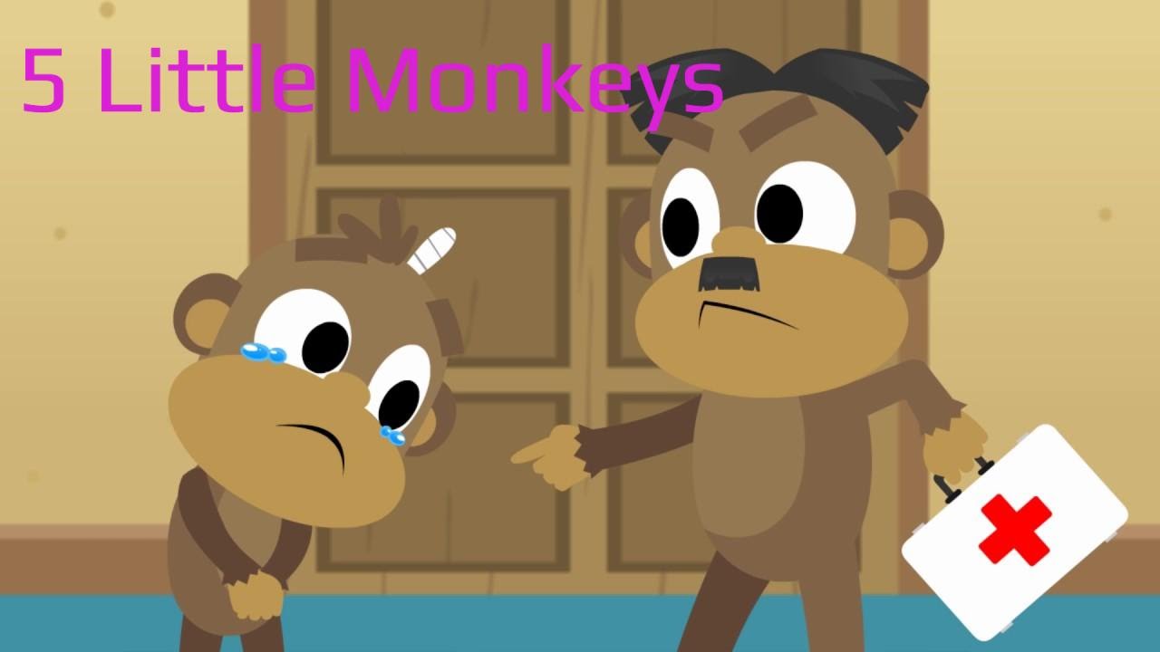 five Little Monkeys Jumping On The Bed l Nursery Rhymes l Song for children