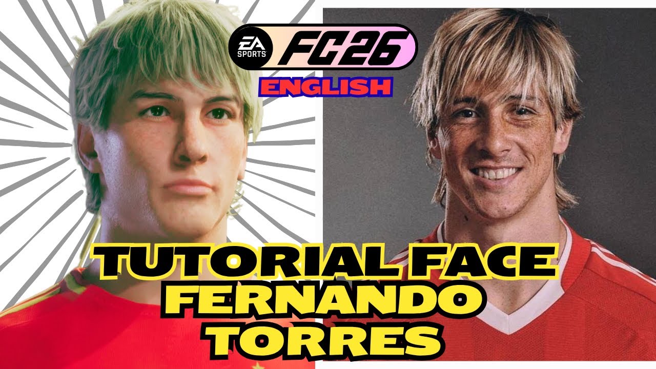 EAFC 26 | FERNANDO TORRES FACE TUTORIAL – PRO CLUBS / CAREER MODE