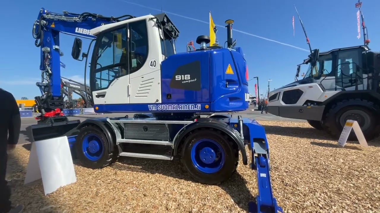 Liebherr Stand at Maxpo 2022 Hyvinkaa, Finland.