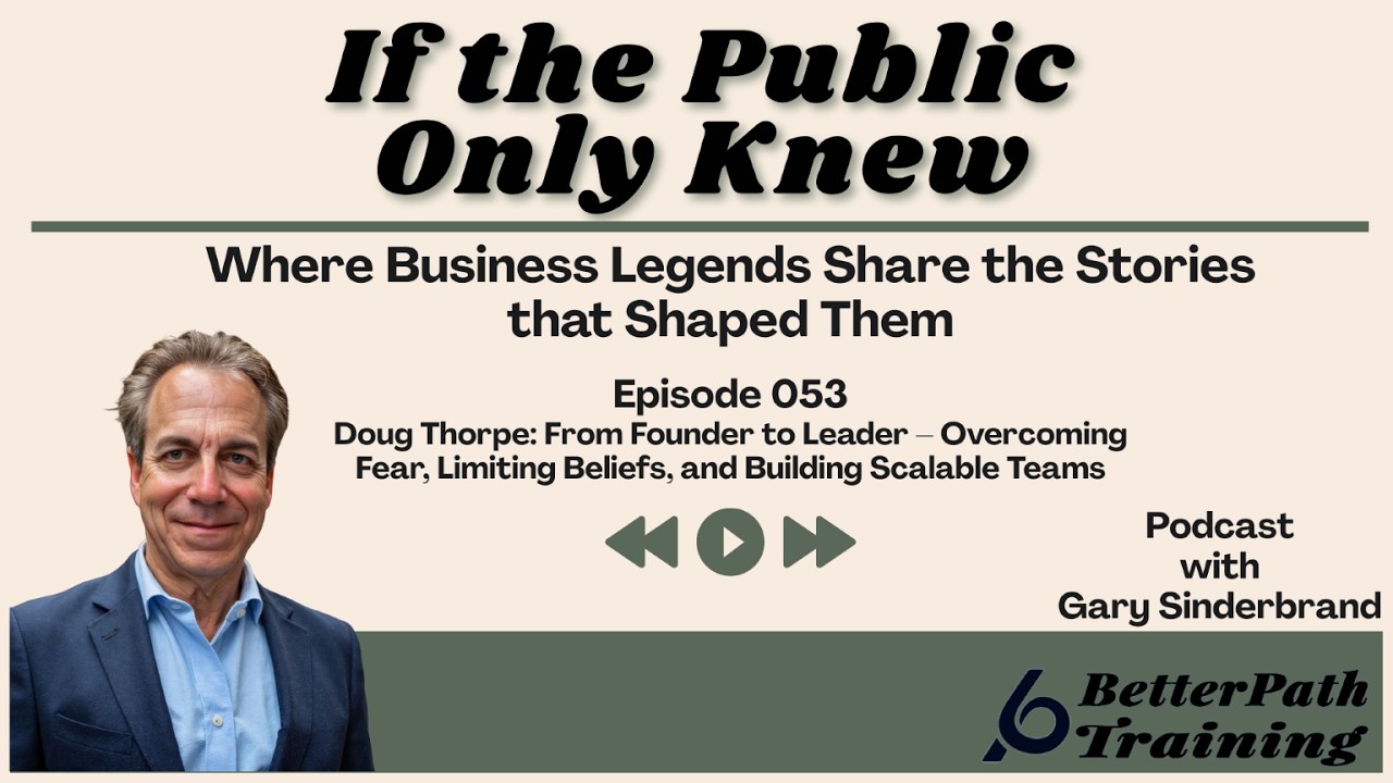 Doug Thorpe: From Founder to Leader – Overcoming Fear, Limiting Beliefs, and Building Scalable Teams