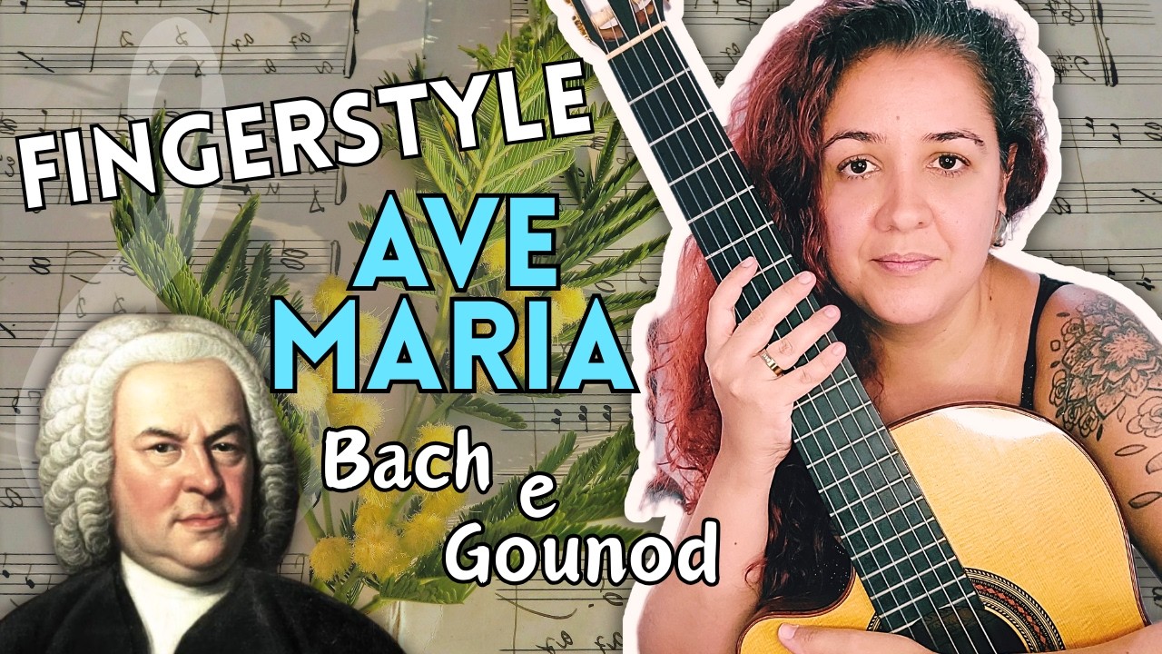 [Arranjo Completo] Como Tocar Ave Maria no Violão Solo (Fingerstyle) -  Bach e Gounod