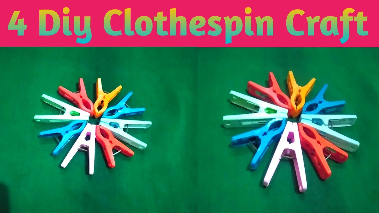 Diy Easy Clothespin Photo Frame | 4 Diy Clothespin Craft