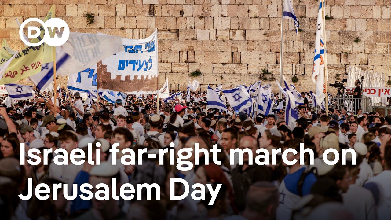 Israeli ultranationalists march through Jerusalem's Palestinian areas, storm UN compound | DW News
