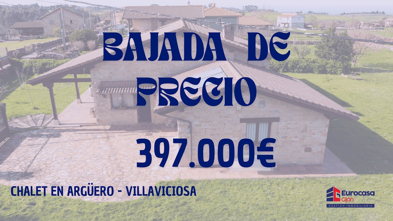 VENDIDO Argüero, Villaviciosa Magnifico Chalet Seminuevo lado Playa de Meron.