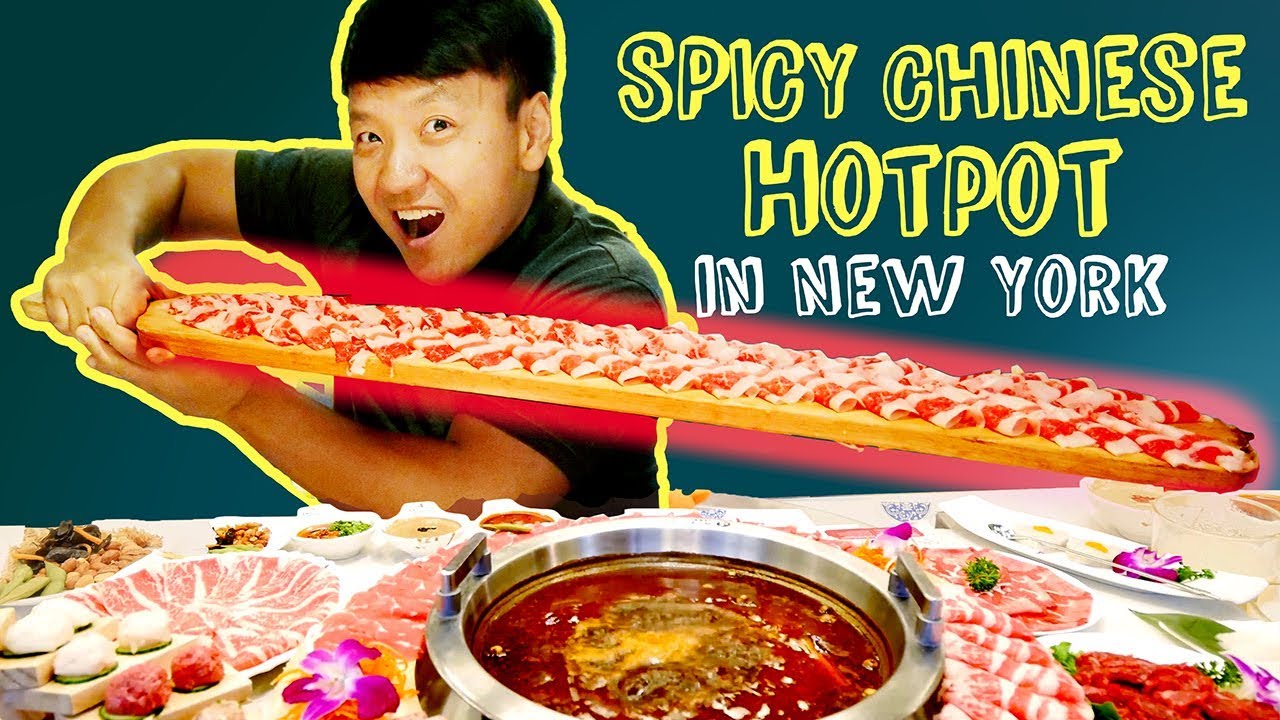 SPICY MEAT FEAST! BEST Chinese Hotpot in New York Review