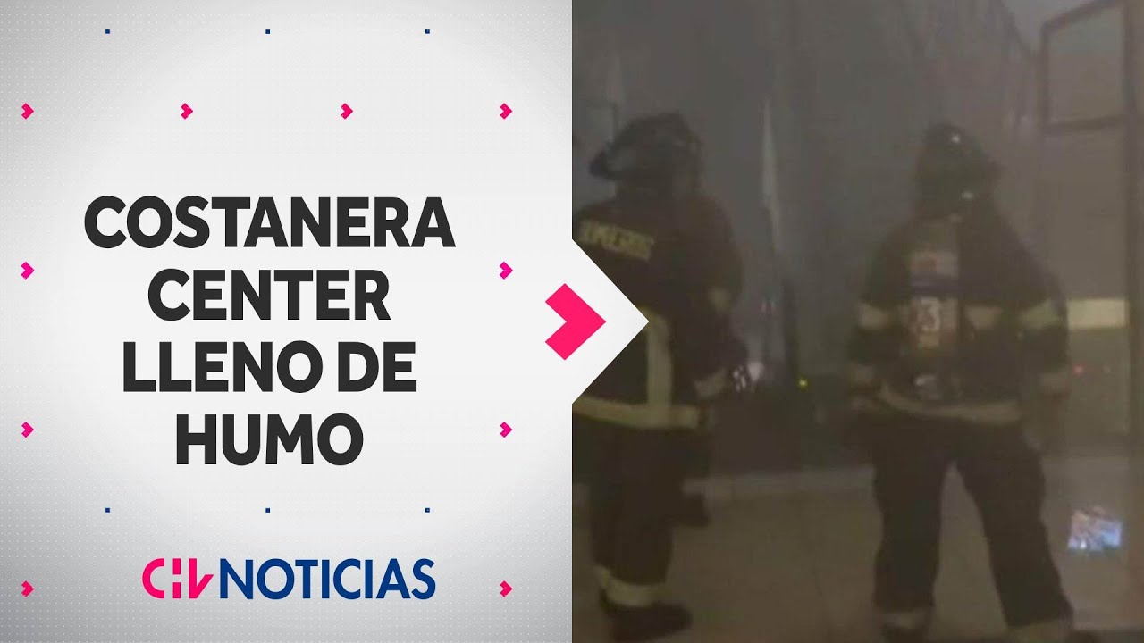 Costanera Center LLENO DE HUMO: Así se vió el interior del centro comercial por incendio