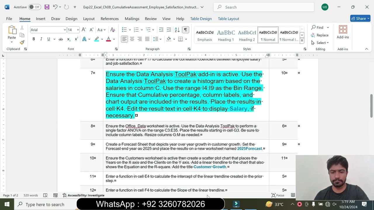 Exp22_Excel_Ch08_CumulativeAssessment_Employee_Satisfaction | Excel Ch08 CumulativeAssessment