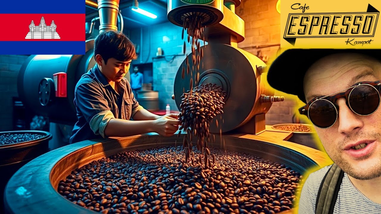 Palarnia kawy Cambodia Coffee Roastery w Kampot - Cafe Espresso i Salt Cafe