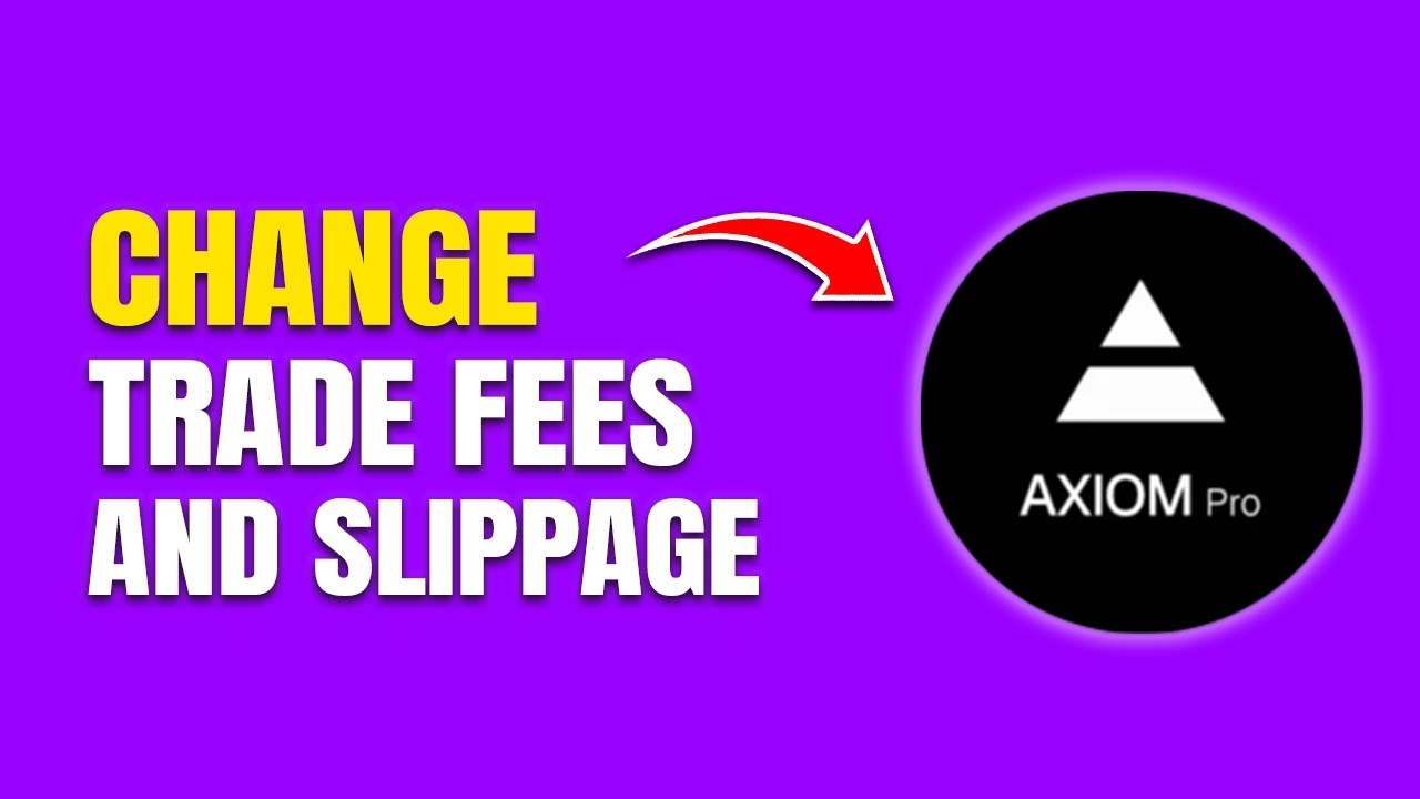 How To Change Fees and Slippage On Axiom Pro Trade (Quick & Easy)