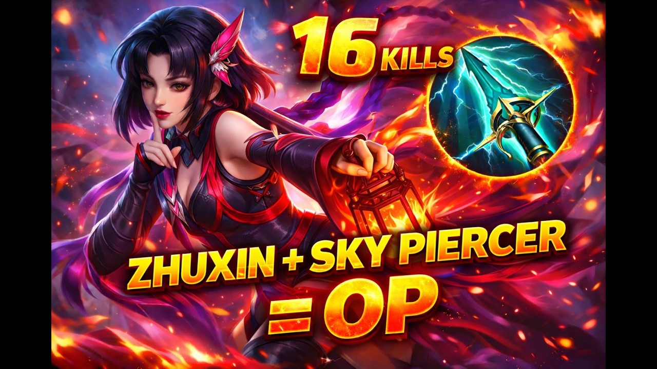 Zhuxin + Sky Piercer = OP 🔥 16 Kills MVP | MLBB Gameplay #mlbb