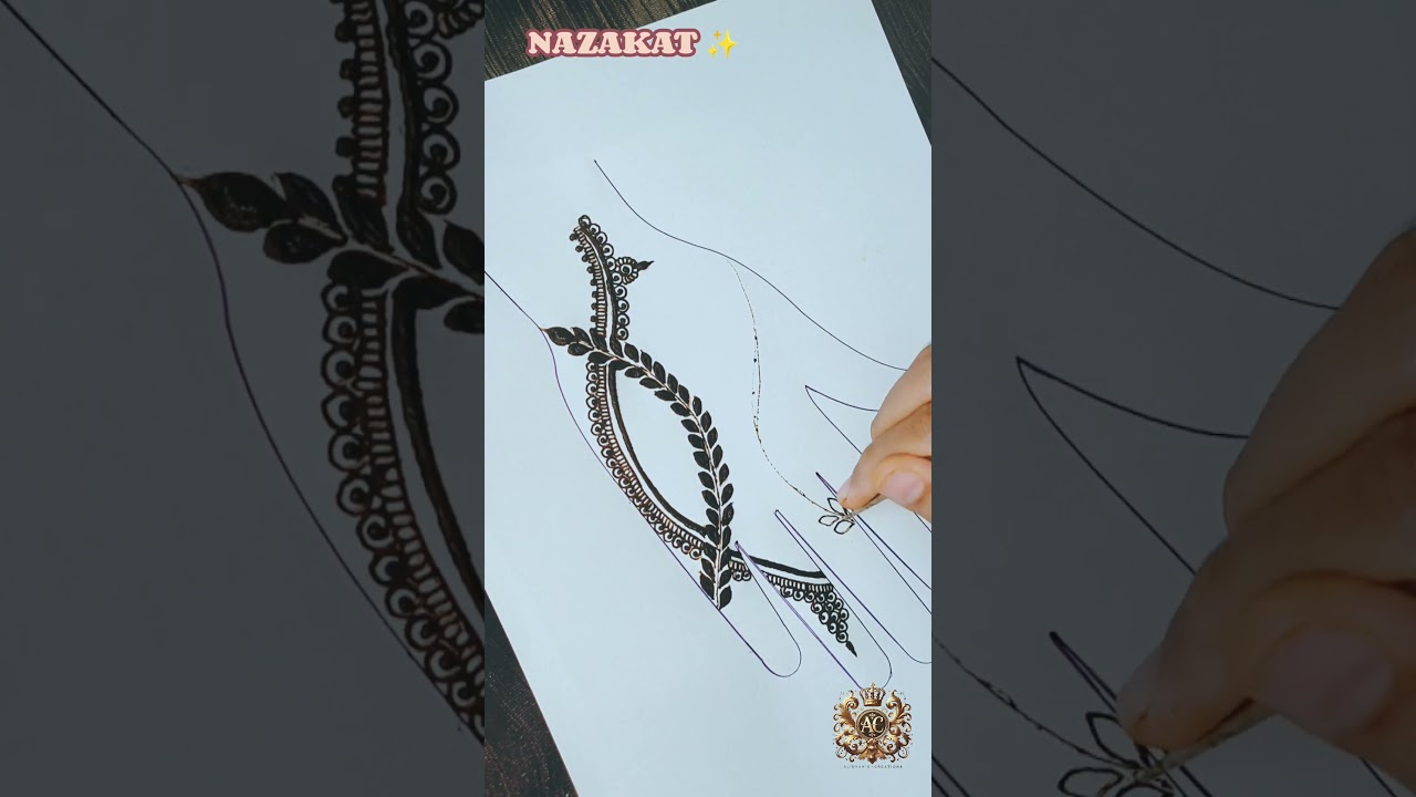 Itni Nazaakat 💫 Elegant Khafif Mehendi Design | Finger & Bracelet Style | Alisha Creations