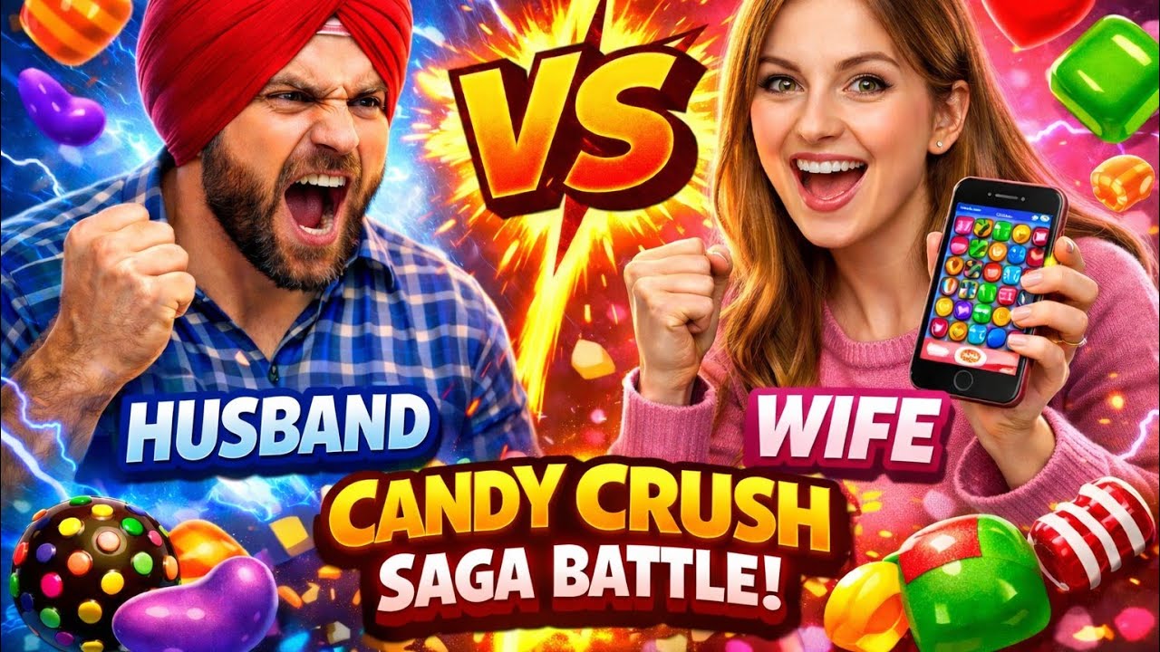 Husband vs wife crush saga live punjabi gameplay