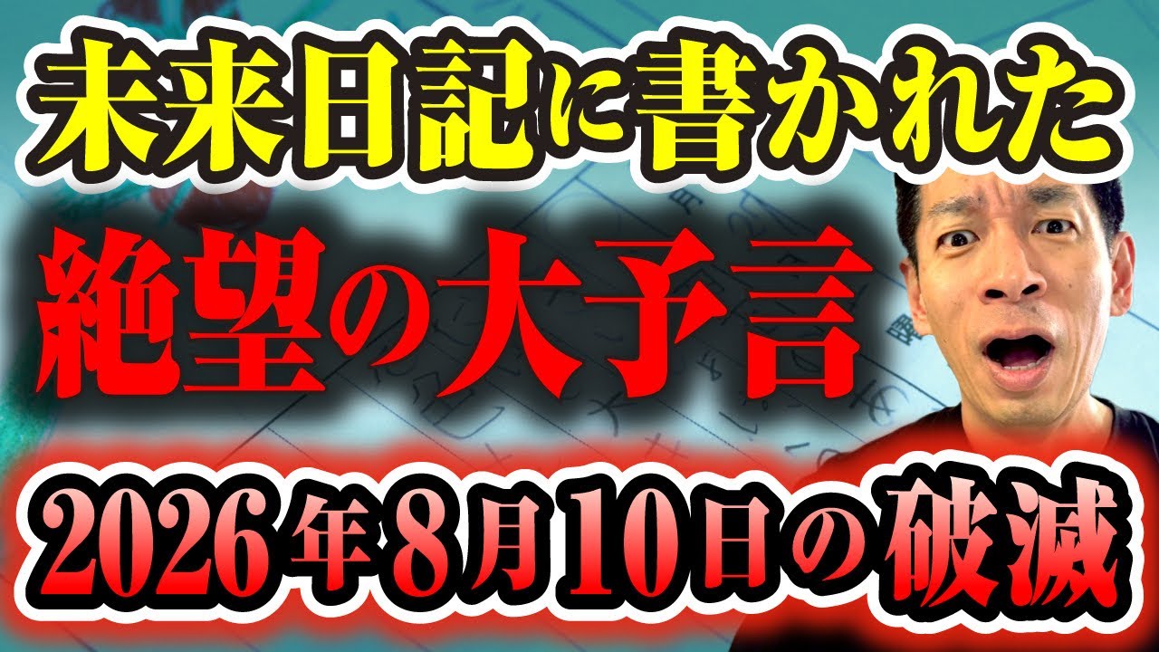 【的中率100％】2026年8月10日に襲いかかる大事件。未来を描いたノートに綴られた残酷な運命