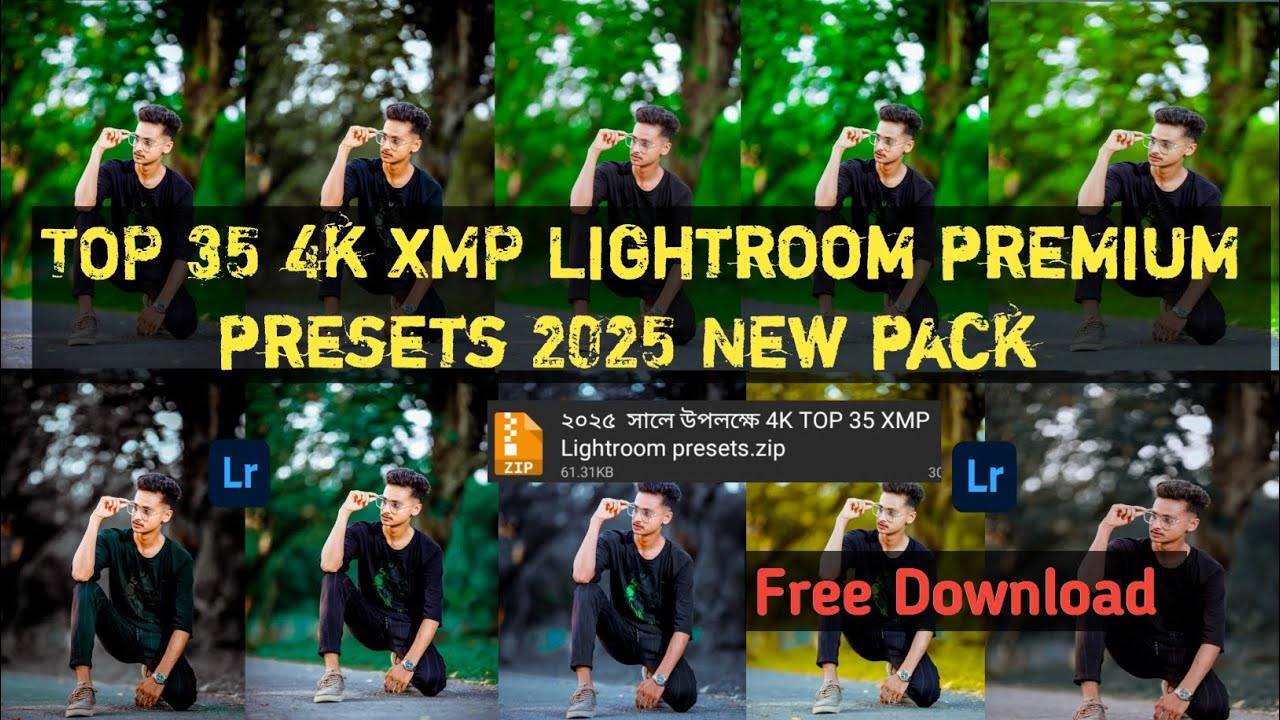 Top 35  Xmp 4k Lightroom Premium Presets 2025 New pack! mobile Lightroom Presets Free download 2025