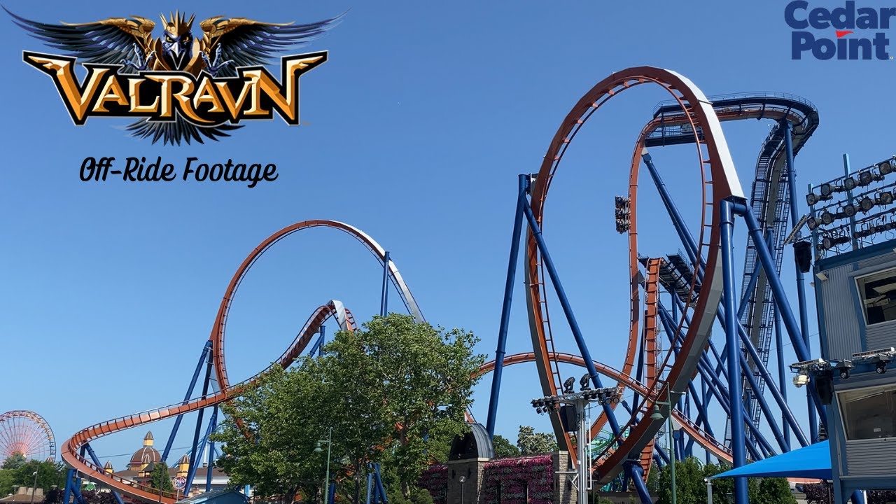 Valravn - Cedar Point B&M Dive Coaster - Off-Ride Footage [4K]