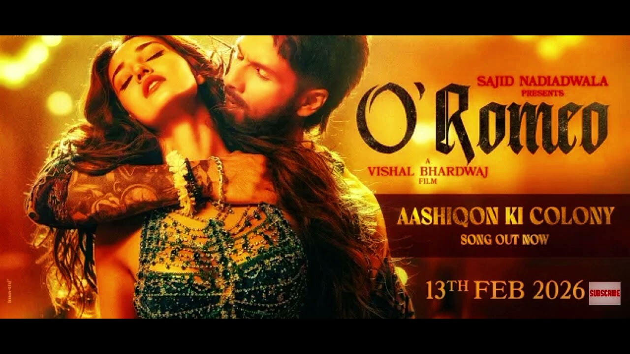 O'Romeo: Aashiqon Ki Colony | Starring Shahid Kapoor, Triptii Dimri, Avinash Tiwary, Farida Jalal,