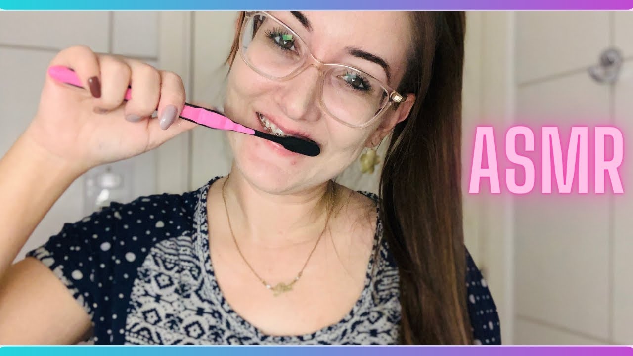 ASMR CASEIRO: ESCOVANDO OS DENTES | Sons de escovação [Brushing Teeth] 🦷