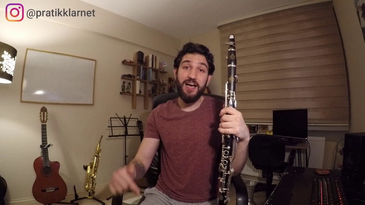 Pratik Klarnet - Sadi Işılay Muhayyer Kürdi Saz Semaii Sol Klarnet Yakın Çekim