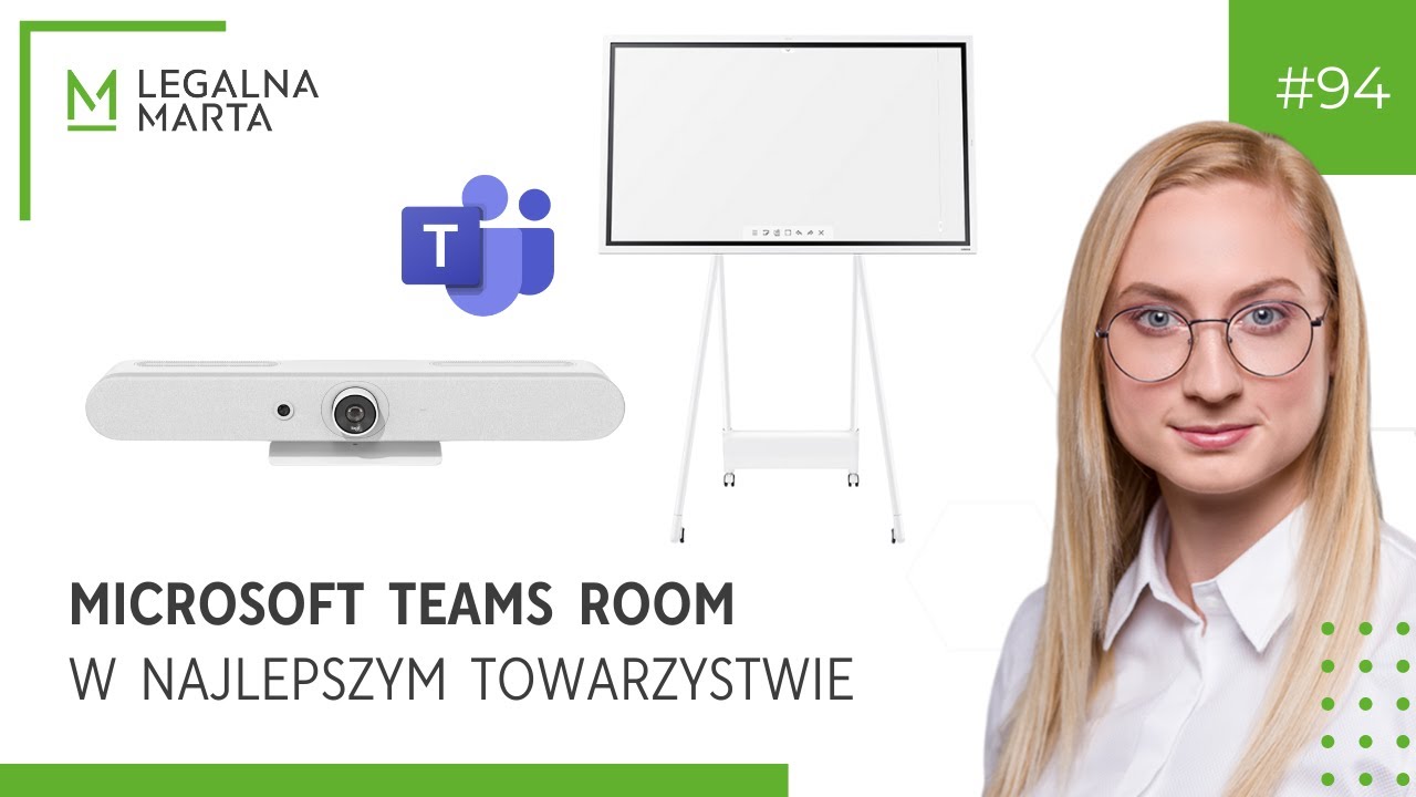 Microsoft Teams Room w połączeniu z Logitech Rally Bar Mini i Samsung Flip 2