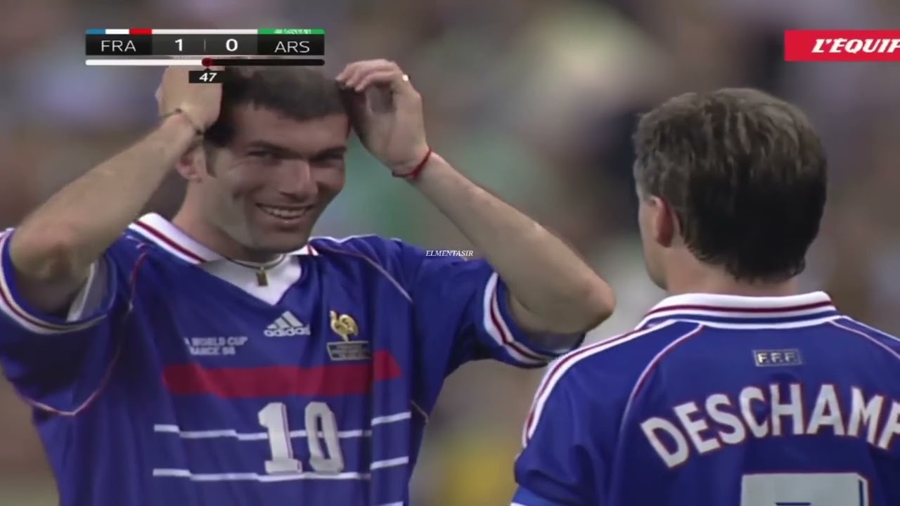 ملخص مباراة فرنسا و السعودية 4-0 كأس العالم 1998