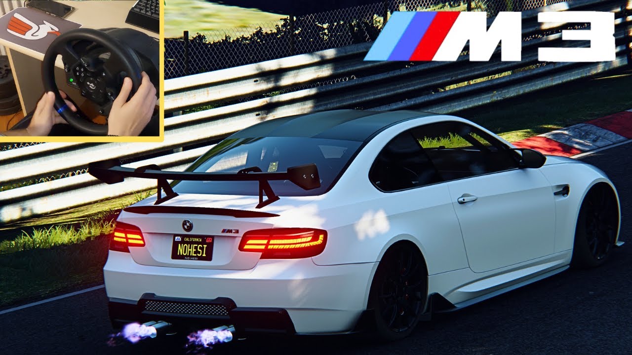 Most Realistic NECK FX in Assetto Corsa - EPIC END 😄 BMW M3 e90 NoHesi - Nurburgring. Is too light ?