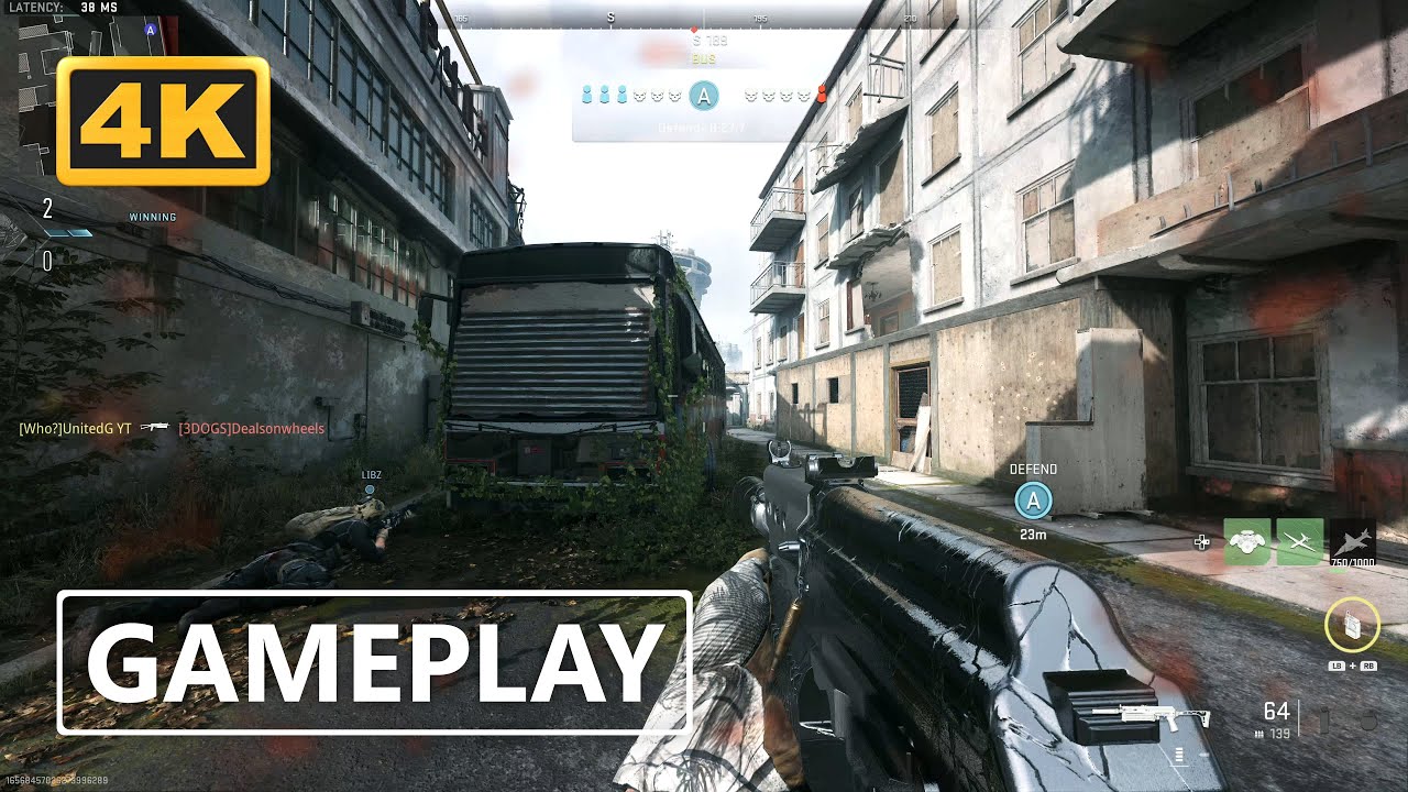 Call of Duty Modern Warfare 2 Multiplayer Search & Destroy Gameplay 4K