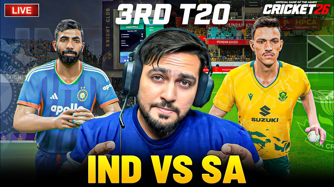India vs South Africa 3rd T20 Match | South Africa Tour Of INDIA 2025 | Cricket 26 Live | RtxVivek