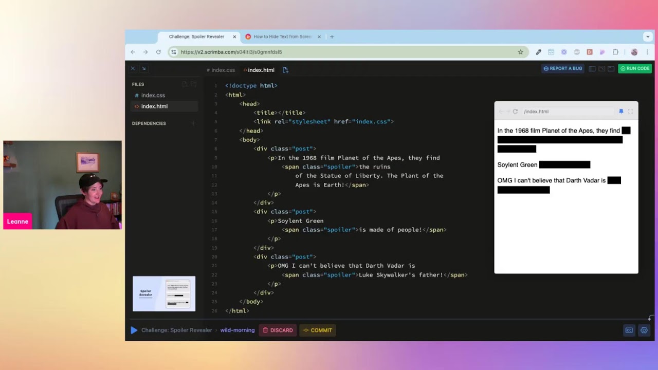 Faffing with CSS // Testing my stream equipment chaos