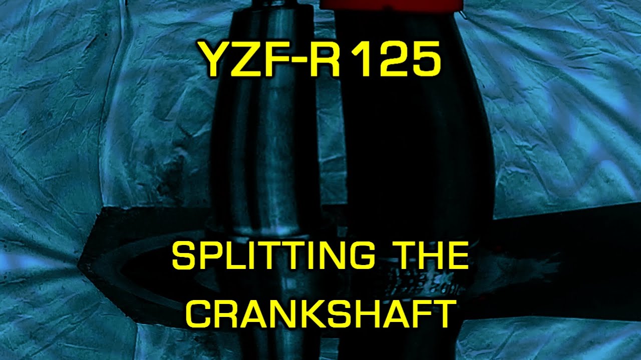 YZF-R125 Splitting the crankshaft