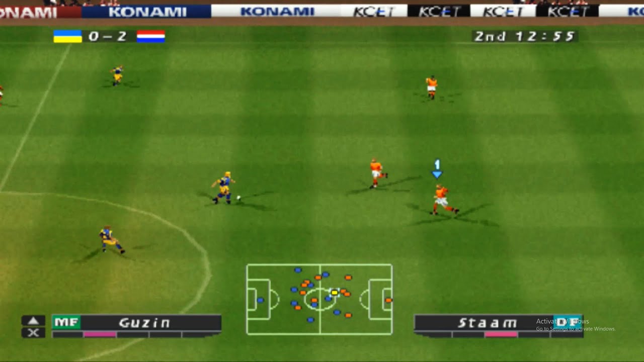 Holland vs Ukraine - ISS Pro Evolution  (PS1 / PSX)