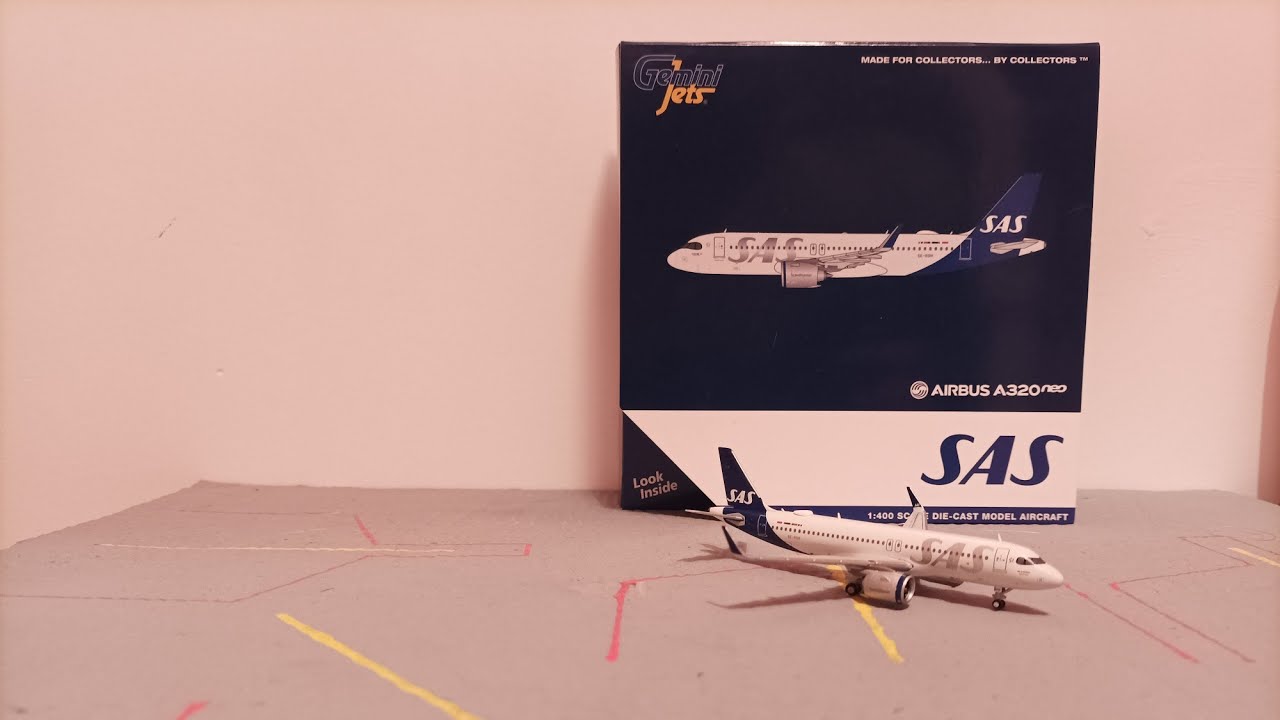 Gemini jets 1/400 SAS a320neo Unboxing