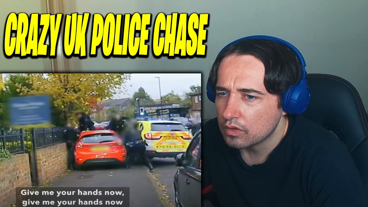 Reaction to CRAZY UK Police Chase