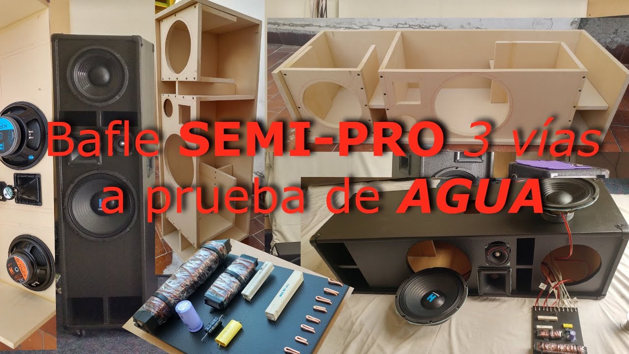 Bafle SEMI-PRO de 3 vías a prueba de AGUA