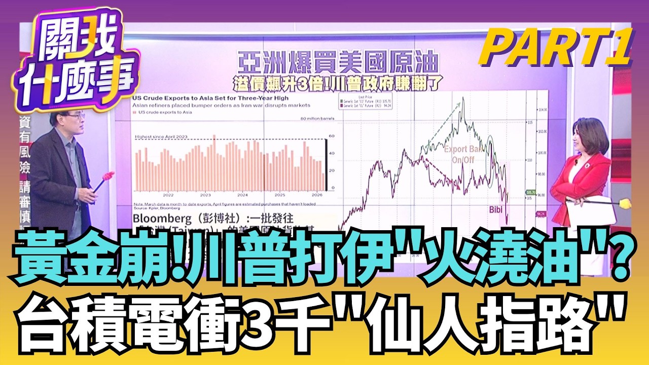 戰爭不靈?!黃金意外崩跌..央行搶金也轉向了?!台積電受不了!先進製程喊漲..三星跟進 記憶體害的?｜【關我什麼事PART1】陳斐娟 主持｜20260320 關我什麼事