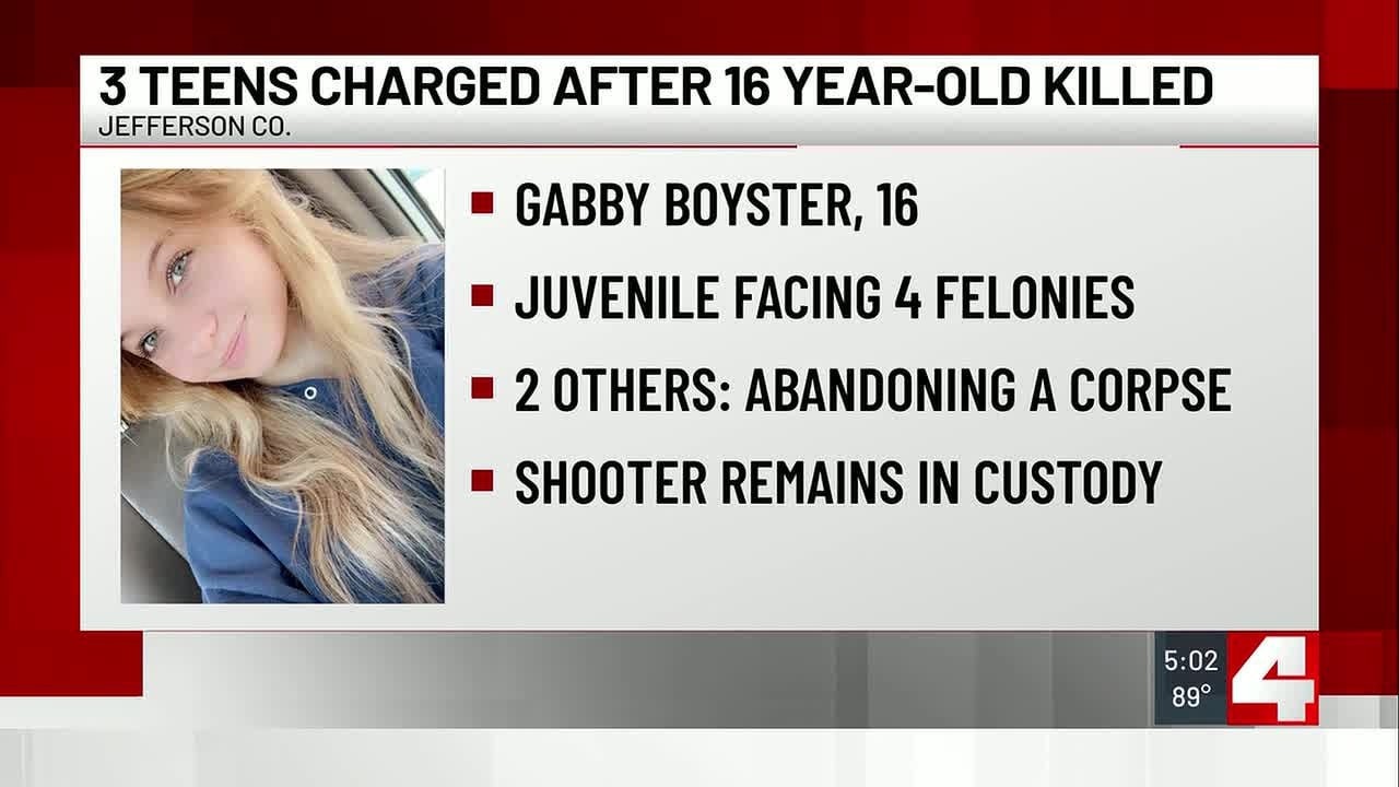 Abandonment of a corpse, manslaughter charges filed in 16-year-old&rsquo;s shooting death