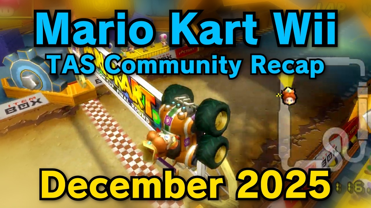Mario Kart Wii - TAS Community Recap - December 2025