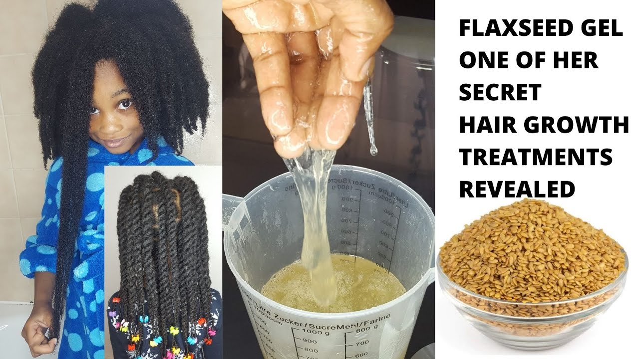 How to make flaxseed gel for rapid hair growth : Detangler and leave-in conditioner for natural hair
