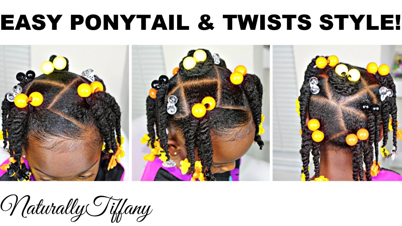 Easy Style for Little Girls | Kids Type 4 Hair | Kids Natural Hair Care