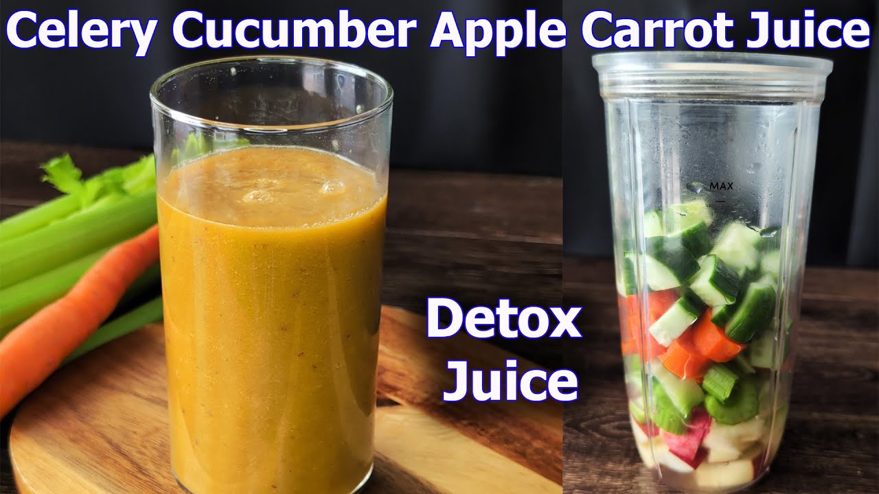 Celery Cucumber Apple Carrot Juice Recipe &ndash; Detox Drink and Natural Energy Booster!