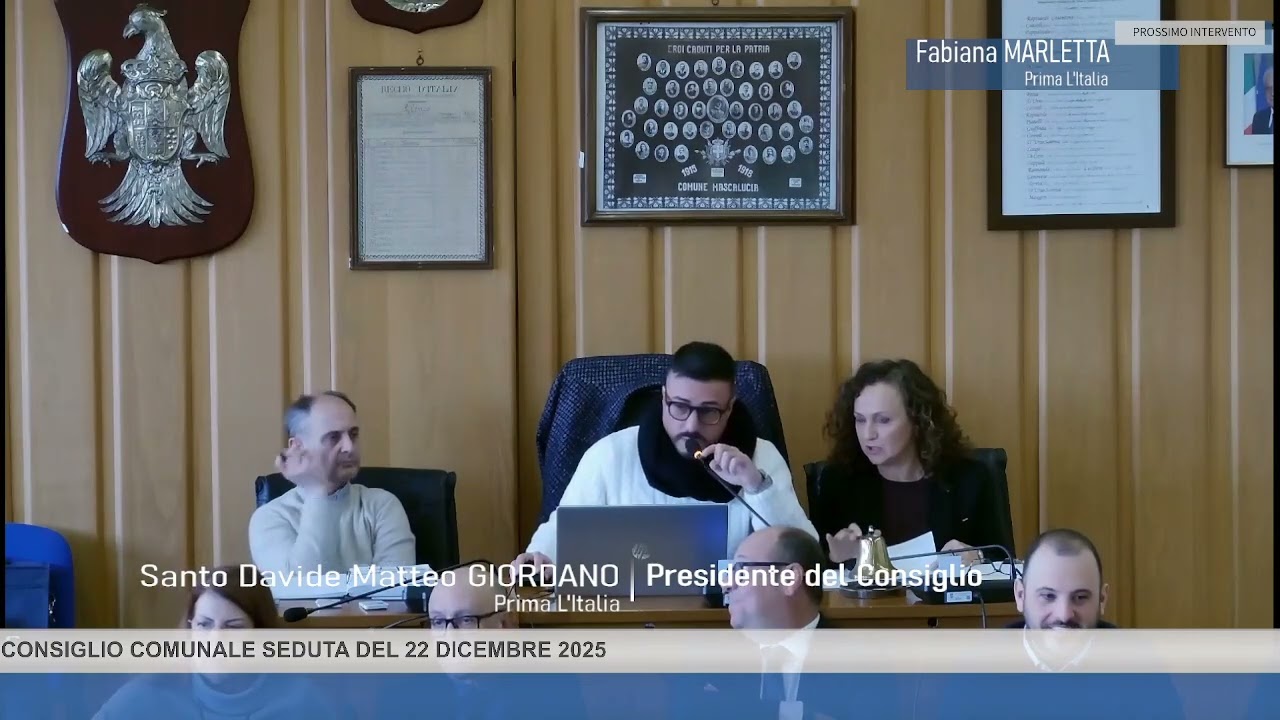 Consiglio Comunale del 22/12/2025: Il piano regolatore.
