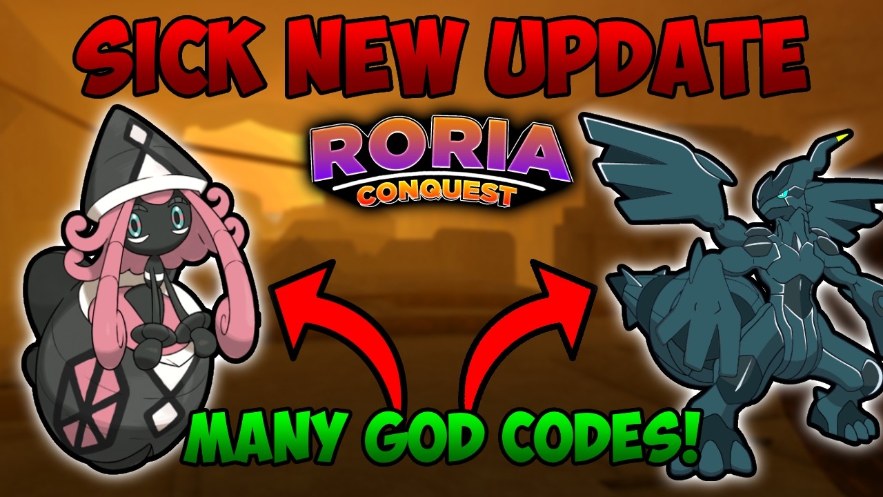 [МНОГО КОДОВ БОГОВ] Новое обновление просто ПОТРЯСАЮЩЕЕ в Pokemon Brick Bronze (Roria Conquest Ro...