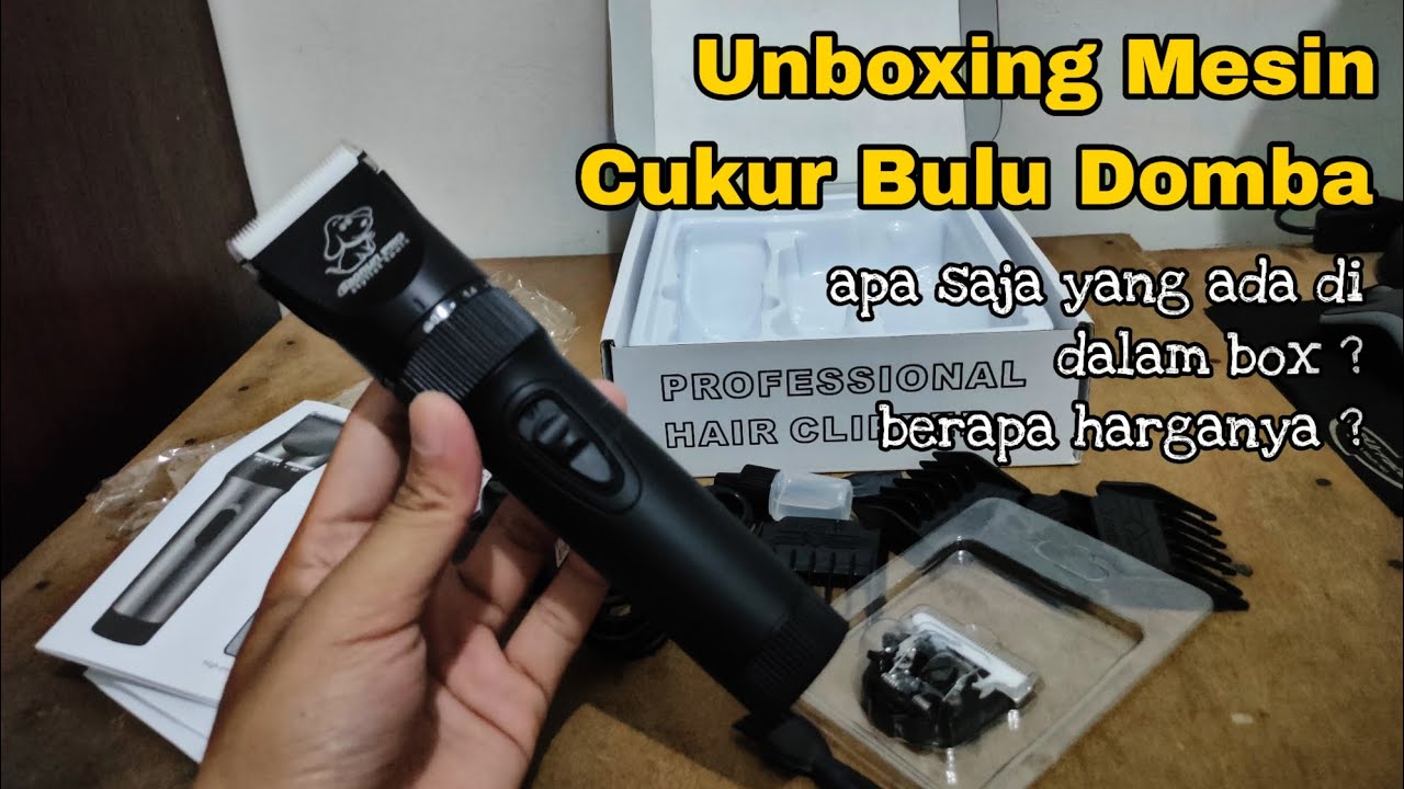 Unboxing Mesin Cukur Bulu Domba Baorun P7