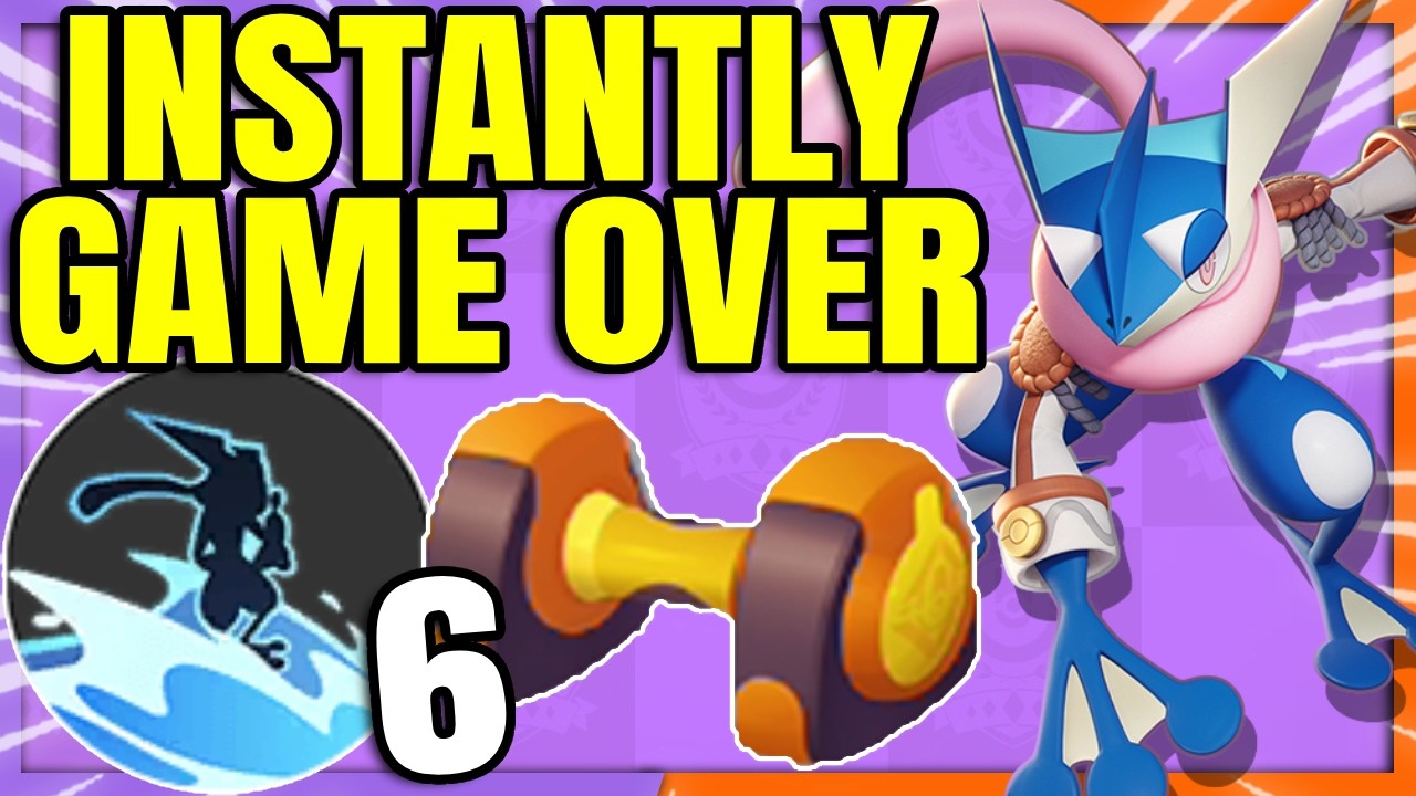 A Max Stacked ATTACK WEIGHT on SURF GRENINJA goes crazy | Pokemon Unite