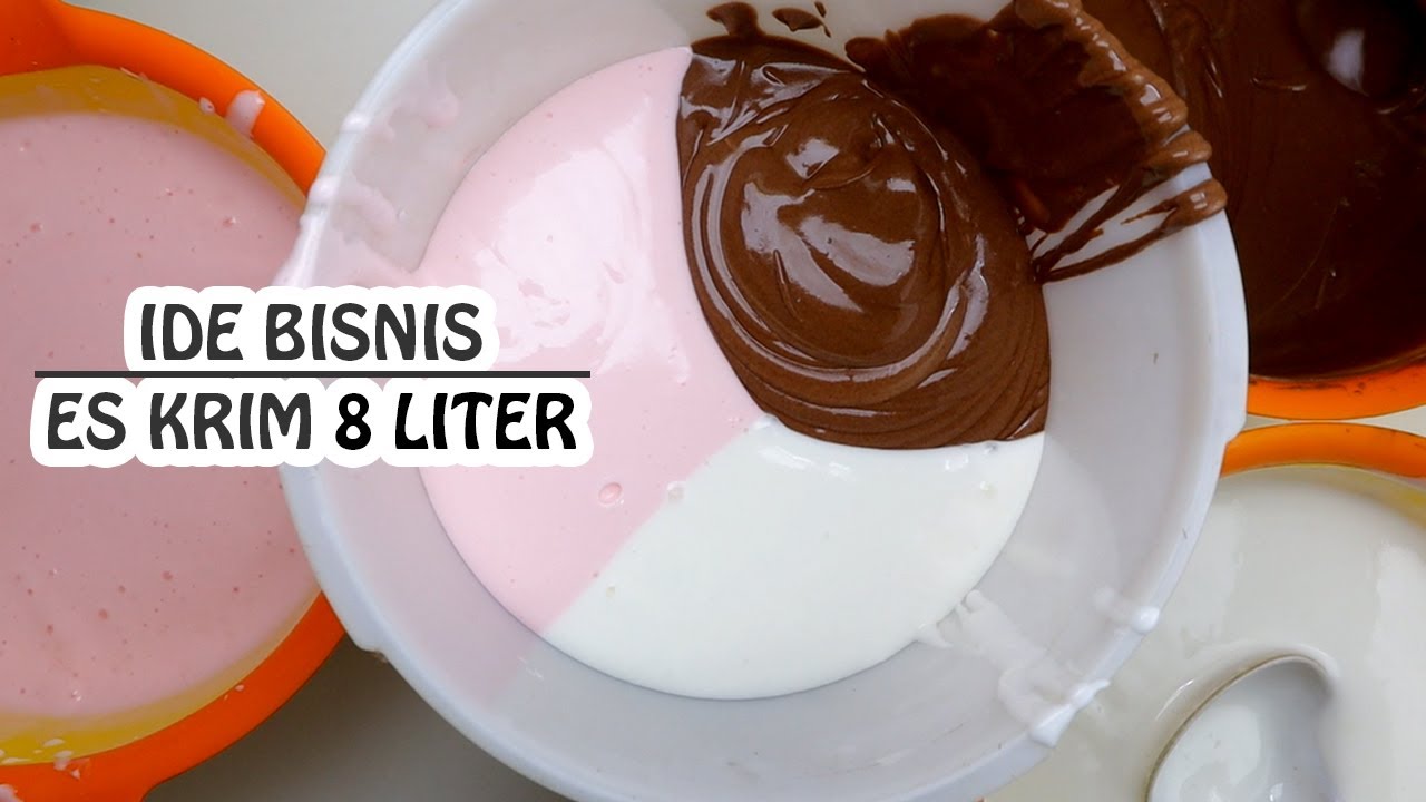 RESEP LENGKAP  ES KRIM 3 RASA NETTO 8 LITER IDE BISNIS MANTAP !!