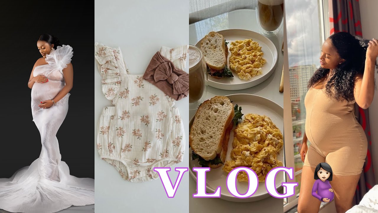 VLOG: Let’s start nesting! Homebody, fridge restock,Maternity photo shoot, Brunch, shopping &more